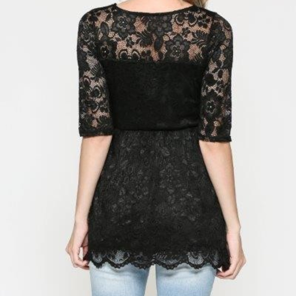 Beautiful Lace Maternity Top - Picture 5 of 6